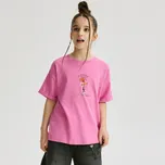 Reserved - Tričko s potiskem Inside Out - fuchsiová - 053HU-43X - 053HU-43X-116