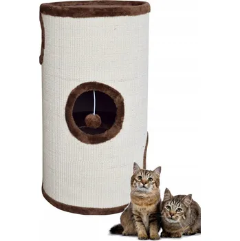 Škrabadlo/Roura/Věž/ Pelíšek pro kočky 70 cm Hnědá