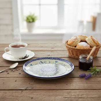 Talíř Dezertní talíř Moja Faktoria 17 cm - dek. D - Modrý safír