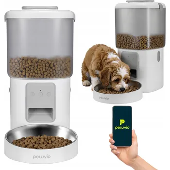 Miska pro psa Automatický podavač dávkovač krmiva pro psy 4,5L WI-FI Peluvio Crispy