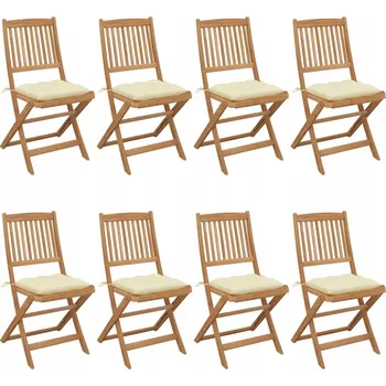 Zahradní nábytková sestava dřevěná VidaXL bílá 8 dílů