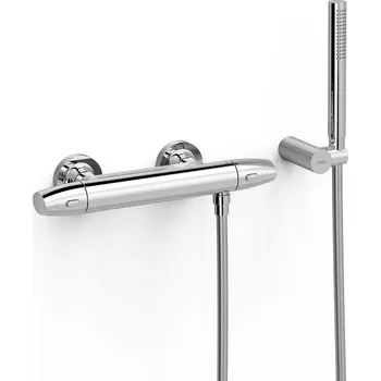 Vodovodní baterie Sprchová baterie Tres Over-Wall stříbrná