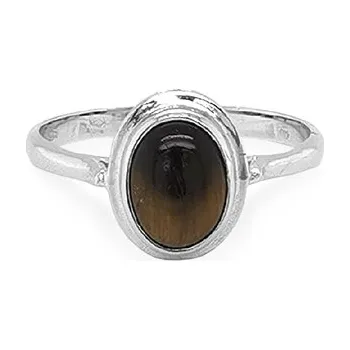 Prsten Zlatý Prsten s Tygřím Okem 7131431