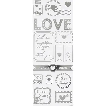 samolepka Samolepky samolepky Stříbrné Láska