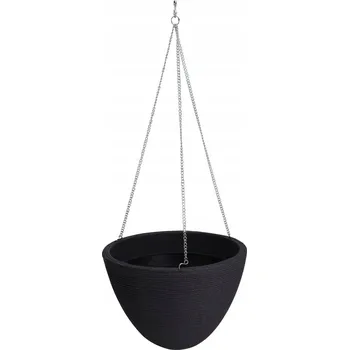 Květináč Květináč plast černý Orion 33 cm x 33 cm x 24 cm