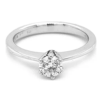 Prsten Zlatý Zásnubní Prsten s Diamantem 2010375