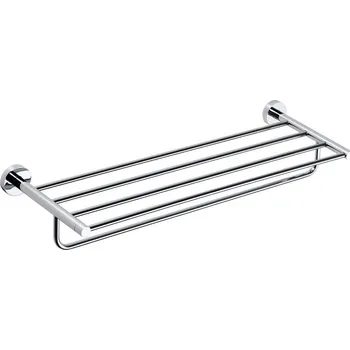 SAPHO X-ROUND E polička na ručníky s hrazdou 600mm, chrom (XR415)