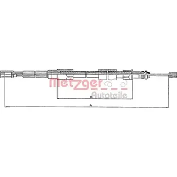 Autodíl METZGER Tažné lanko parkovací brzdy COFLE MTG 10.720