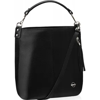 Kabelka Betlewski kabelka z pravé lícové kůže černá