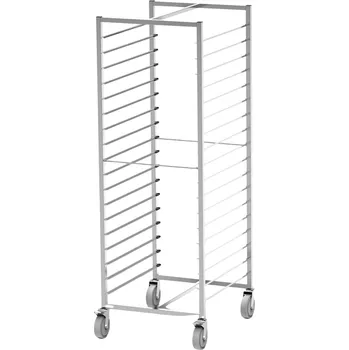 Nerezový vozík regalový na 18 plechů 60x40cm/GN1/1