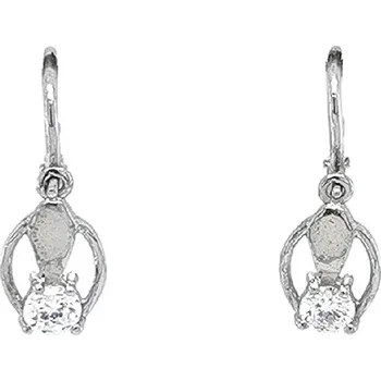 Náušnice Dětské Náušnice se Zirkony z Bílého Zlata 7121032