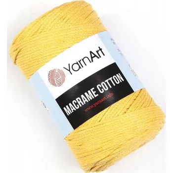 Příze Šňůra YarnArt Macrame Cotton 764 250 g žlutá