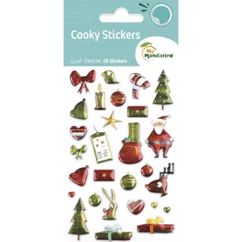 samolepka Samolepky - Cooky - Tradiční Vánoce - 1 arch - Francouzský Jak