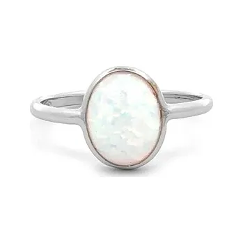Prsten Prsten s Opálem z Bílého Zlata 7131832