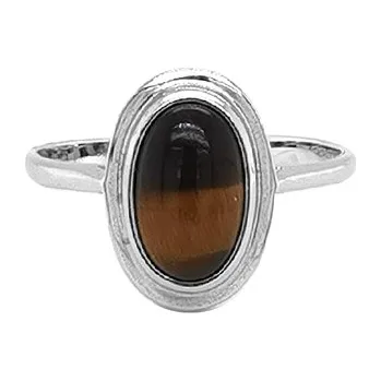 Prsten Zlatý Prsten s Tygřím Okem 7131432