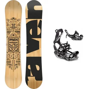 Zimní sport Raven Solid classic snowboard + Raven FT360 black vázání + sleva 300,- na příslušenství 156 cm Wide + L (EU 41-44) + DÁREK + Doprava ZDARMA