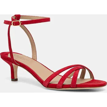 Dámské sandále Lauren Ralph Lauren sandály semišové Kendyl Kttn 802P06395002.600 červená 33X, EUR 36