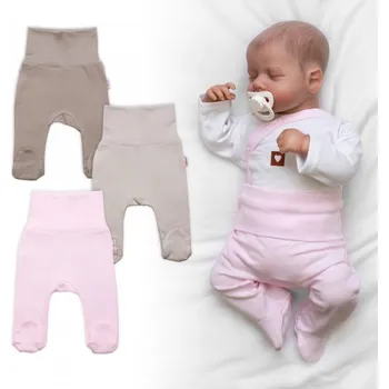 Dupačky Rostoucí výhodná sada, 3x polodupačky pro miminko Nature - růžová/béžová/taupe, vel. 62/68