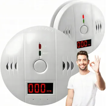 Detektor CO DETEKTOR OXIDU UHELNATÉHO LCD DETEKTOR CO LCD BEZDRÁTOVÝ HLÁSIČ