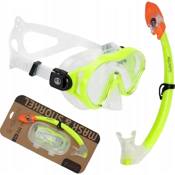 Potápěčská maska Dětská SADA pro potápění, plavání a šnorchlování AQUASTIC POTÁPĚČSKÉ BRÝLE A ŠNORCHL