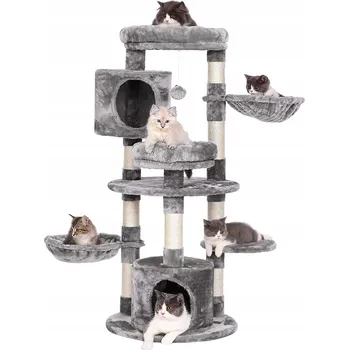 DRAPAK PRO KOČKY DOMEČEK BUDKA PELÍŠEK STROM 121 cm