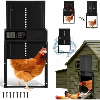 AUTOMATICKÁ DVÍŘKA DO KURNÍKU S OCHRANOU PROTI SKŘÍPNUTÍ, VODĚODOLNÉ