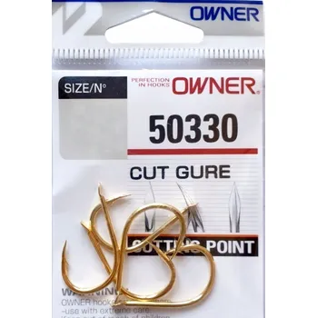 Rybářský háček Nástraha Owner Cut Gure, broušená, splávaná, Háčky s protihrotem 11 ks