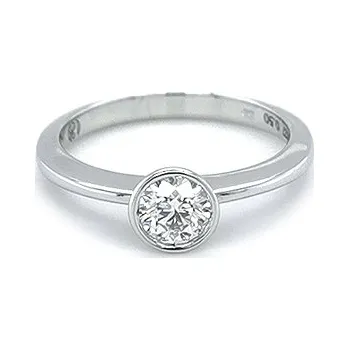 Prsten Zlatý Zásnubní Prsten s Diamantem B200058