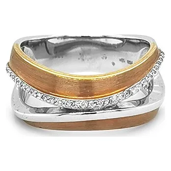 Prsten Zlatý Prsten s Diamanty 2011276