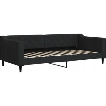Pohovka Černá pohovka s funkcí spaní 223 x 100 x 67 cm