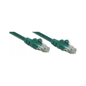 Síťový kabel Patchcord Cat5e UTP 100% Měď 0,5 m Zelený Intellinet