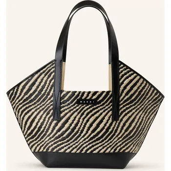 Kabelka Marni Nakupující, černá / béžová