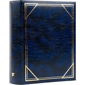 Fotoalbum Album na fotografie zasouvací 300 fotografií 10x15 vinyl classic tmavě modrý rodinný