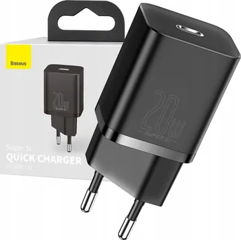 BASEUS RYCHLÁ SÍŤOVÁ NABÍJEČKA ADAPTÉR PRO TELEFON USB-C PD TYPE-C 20W
