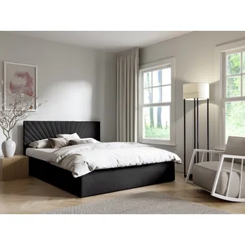 Postel Eka Čalouněná postel AFRODITE 120x200 cm Barva látky Trinity: (2317) Oranžová, Úložný prostor: Bez úložného prostoru