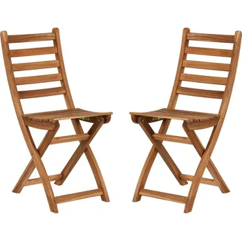 Butlers LODGE Skládací židle set 2 ks - přírodní