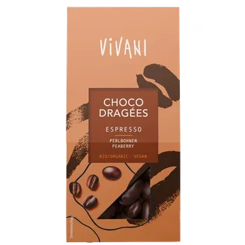 Čokoláda Vivani Čokodražé espresso 75 g bio