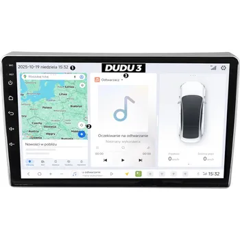 Autorádio AUTORÁDIO S GPS NAVIGACÍ PEUGEOT 307 2001-2008 ANDROID DUDU3 QLED 4/64GB