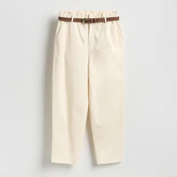 Dámské kalhoty Reserved - Chino kalhoty s páskem - tělová - 530HV-02X - 530HV-02X-XL