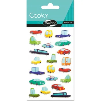 samolepka Maildor: 3D klenuté Samolepky Auta CY114C