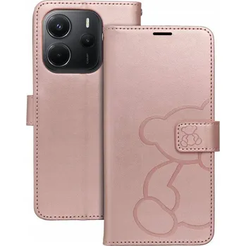 Pouzdro na mobilní telefon Flipové pouzdro Q-Smart pro Xiaomi Redmi Note 14 růžové