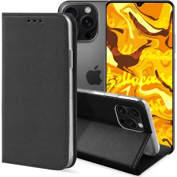 Pouzdro na mobilní telefon Flipové pouzdro Hello Case pro Apple iPhone 16 Pro Max černé
