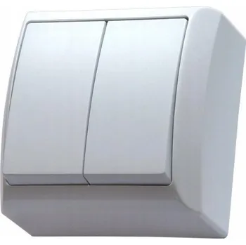 vypínač Dvojitý vypínač Klasik Ospel bílý ŁN-2B/00