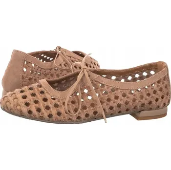 Dámské polobotky Maciejka Dámské kožené polobotky Ažurové béžové 07303-04/00-1 vel.