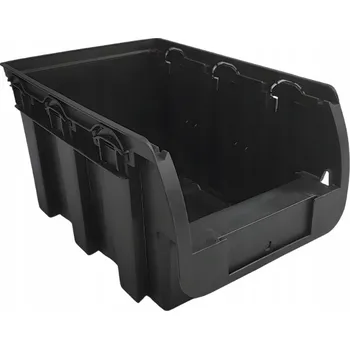 Úložný box Černá úložná nádoba do dílny č. 3 - 240x150x125 mm