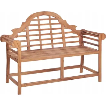 Zahradní lavice Zahradní lavice, 127x58,5x92,5 cm, masivní teakové dřevo