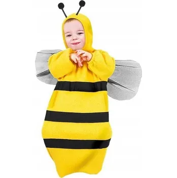 Karnevalový kostým KOSTÝM KOMBINÉZA ČEPIČKA MALÉ VČELIČKY VČELA HMYZ KARNEVAL 80