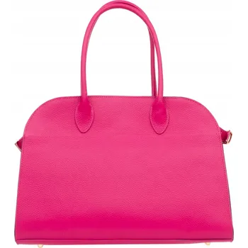 Vezze kabelka z pravé lícové kůže růžová