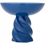 Bloomingville RILEY Dekorativní Mísa na Nožce / Modrá