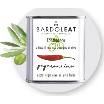 Rostlinný olej CHILLI dresink s olivovým olejem Extra Virgin BARDOLEAT objem: 0,15L Kvalitní olej s chilli papričkou